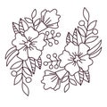 Flowers floral doodle